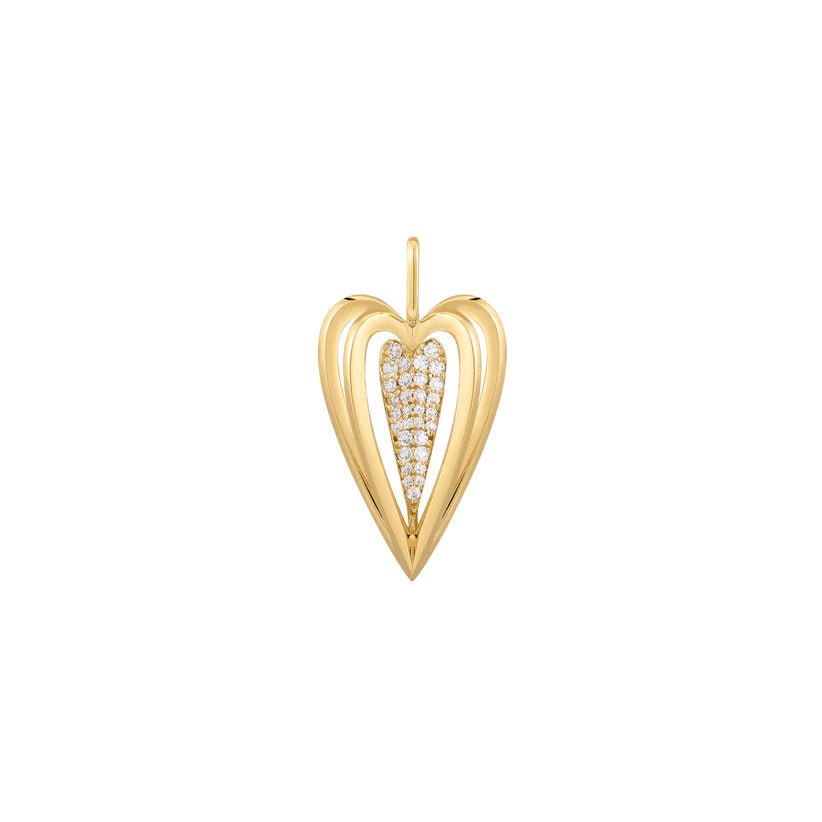 Ania Haie Gold Sculpted Heart Charm NC048 - 37GAnia HaieNC048 - 37G