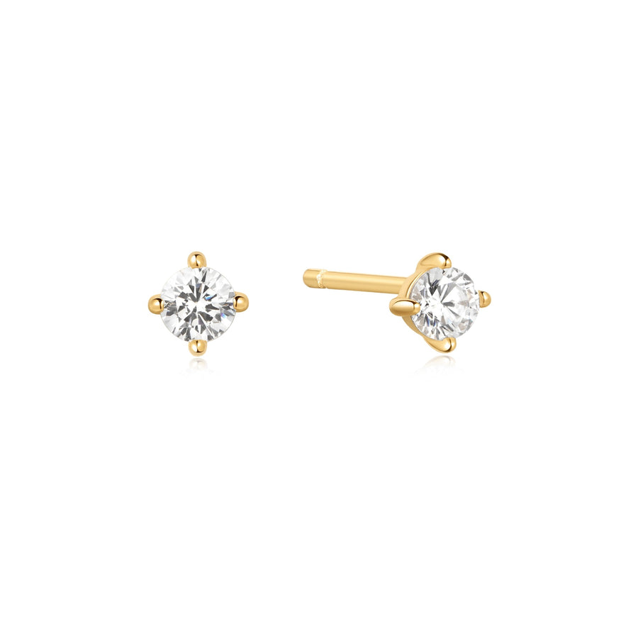 Ania Haie Gold Solitaire Studs E057 - 01GAnia HaieE057 - 01G