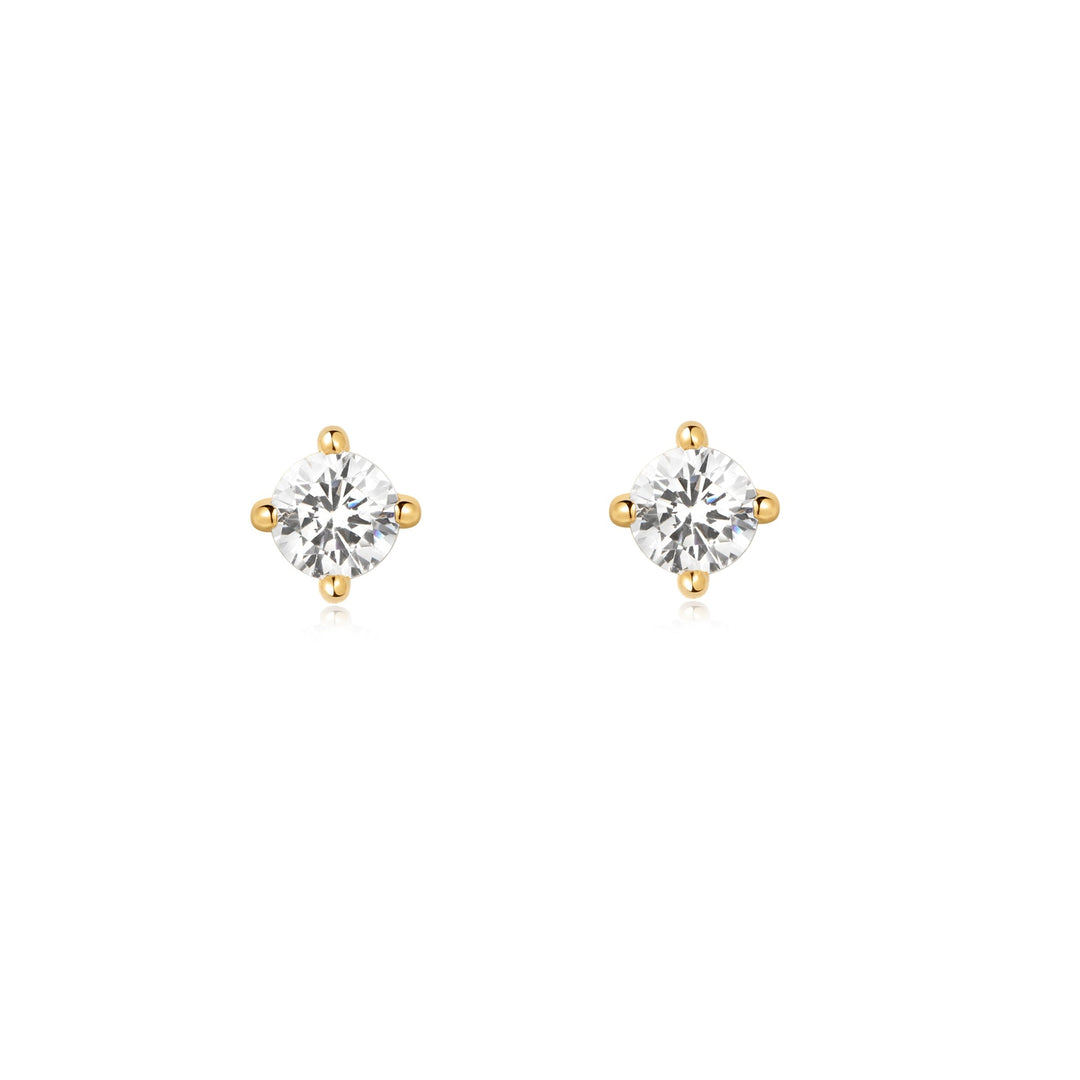 Ania Haie Gold Solitaire Studs E057 - 01GAnia HaieE057 - 01G