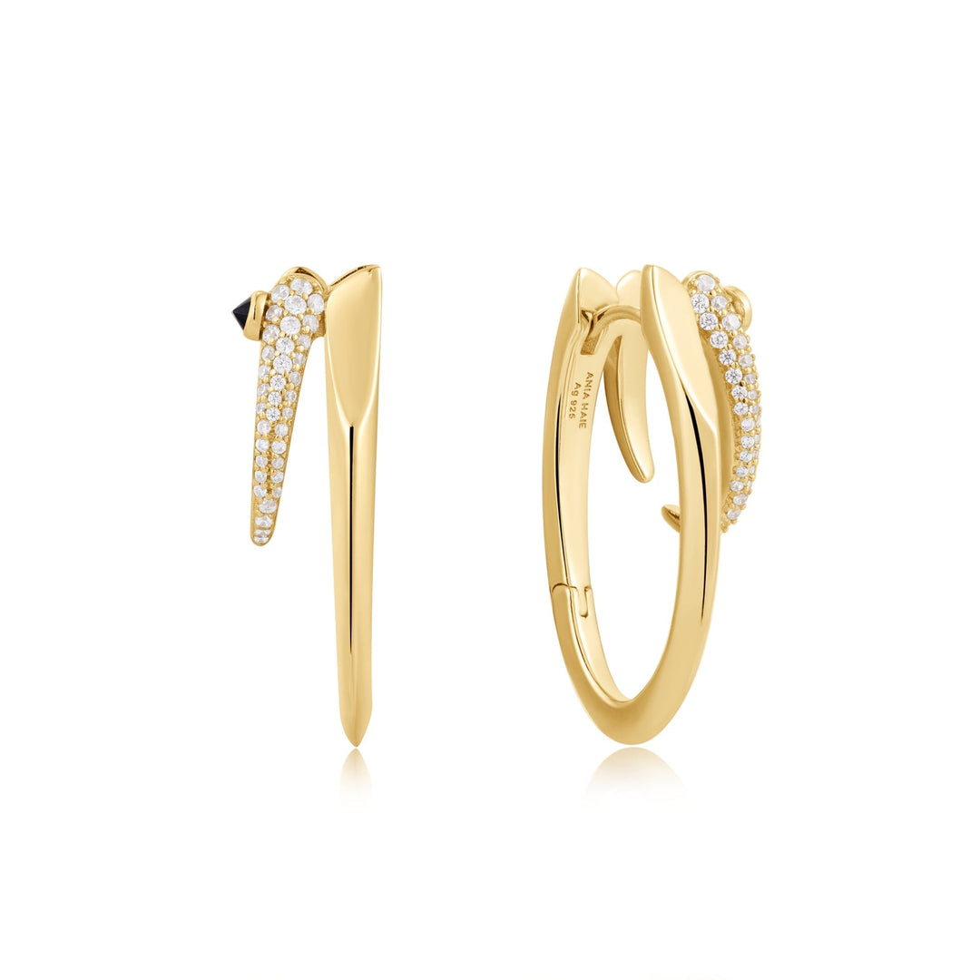 Ania Haie Gold Sparkle Double Hoop Earrings E053 - 10GAnia HaieE053 - 10G