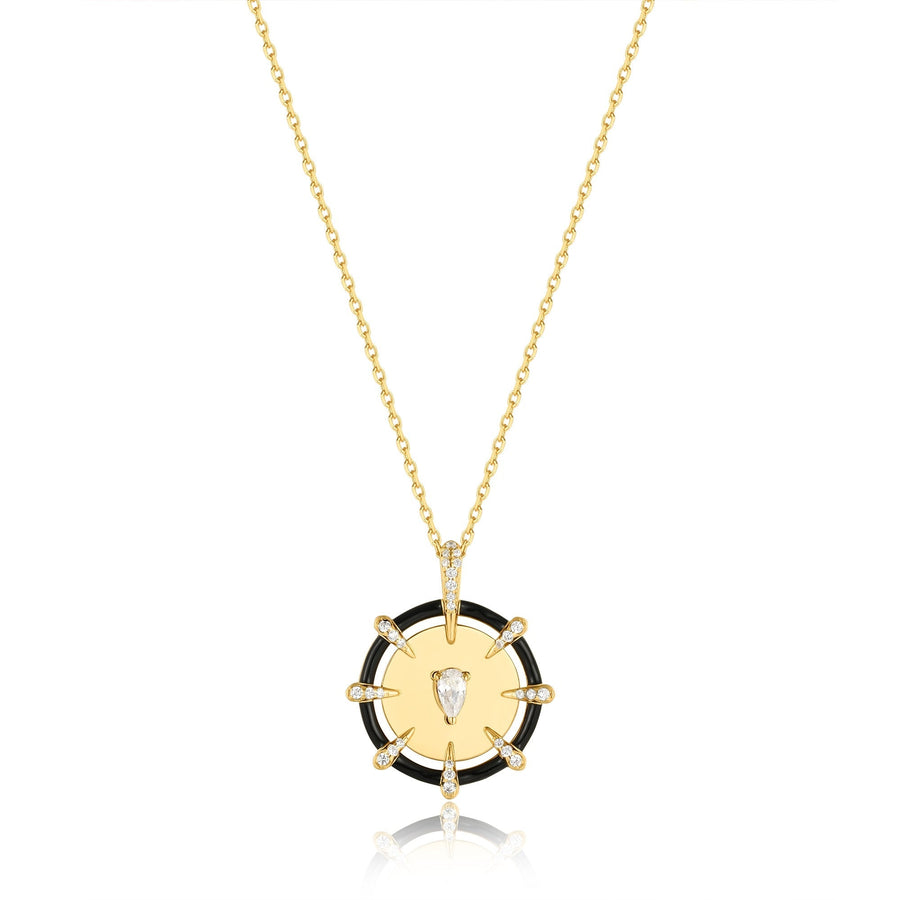 Ania Haie Gold Sparkle Point Medallion Necklace N053 - 08GAnia HaieN053 - 08G