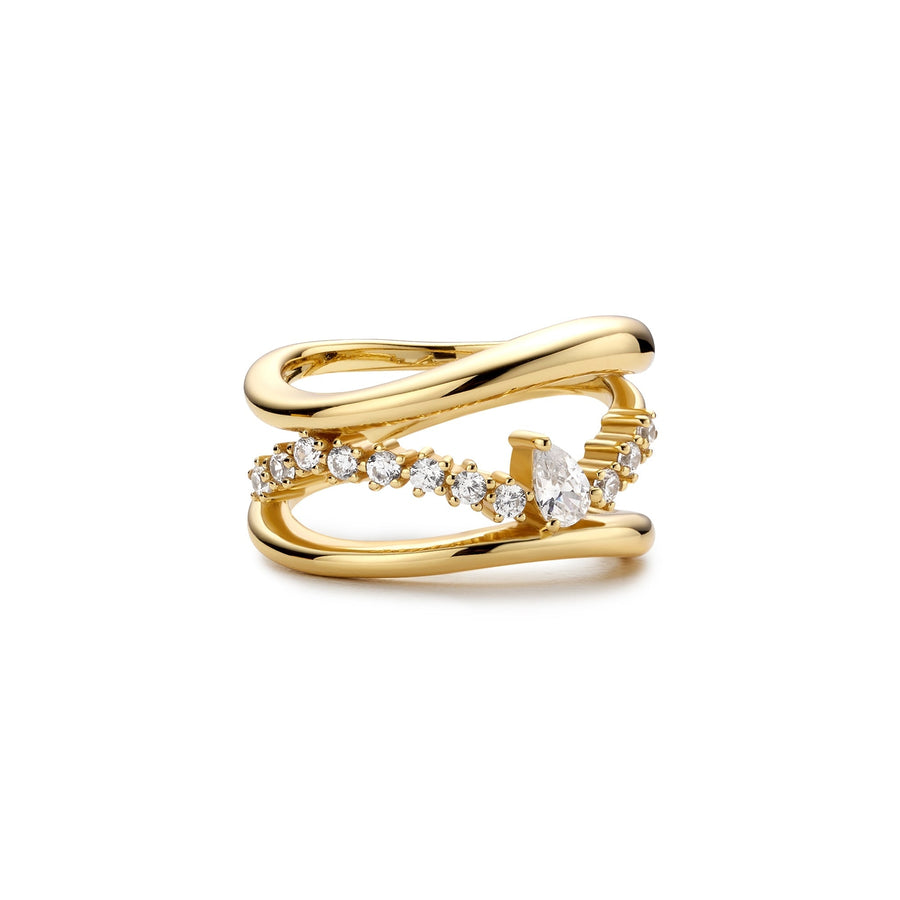 Ania Haie Gold Sparkle Ring R056 - 02GAnia HaieR056 - 02G - 54