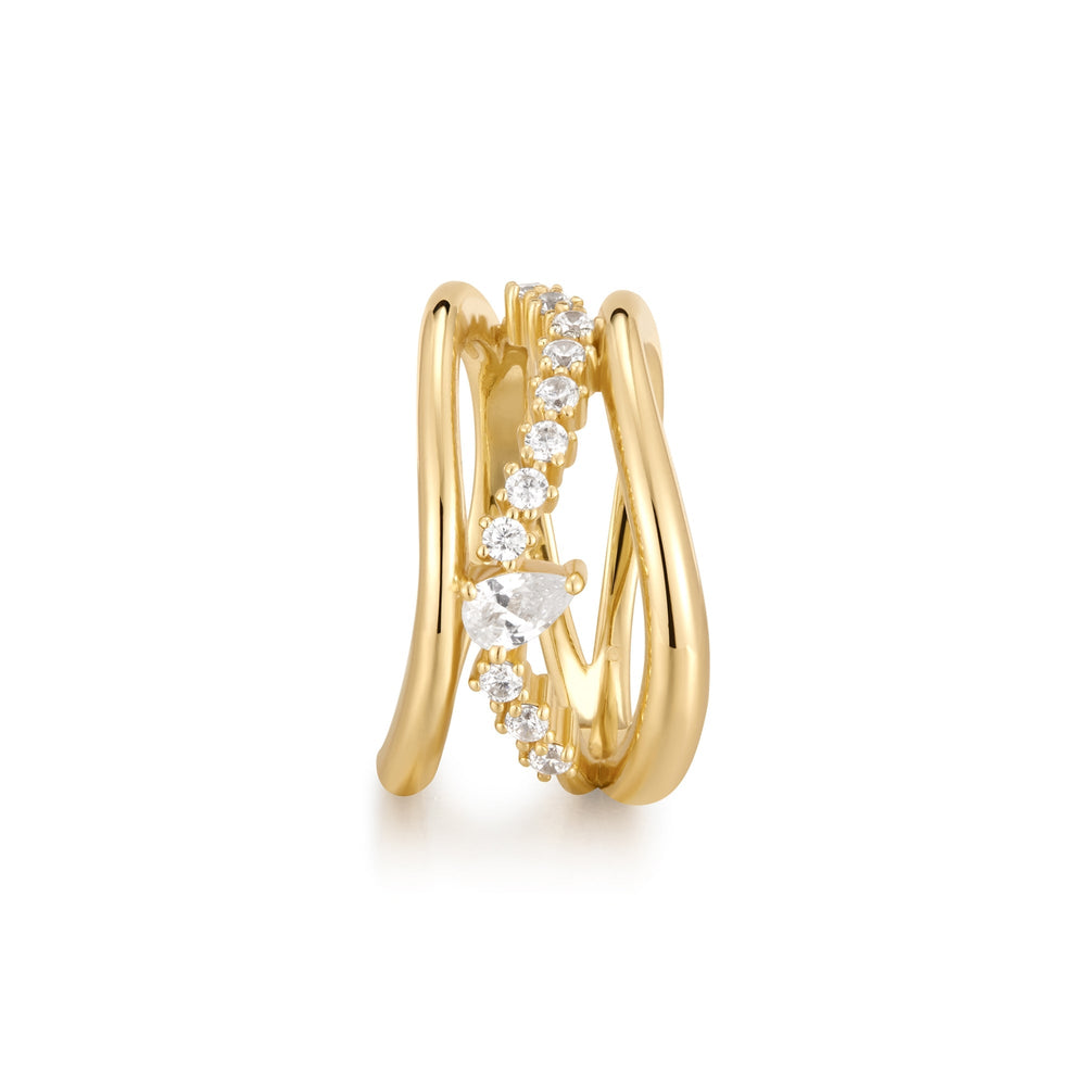 Ania Haie Gold Sparkle Ring R056 - 02GAnia HaieR056 - 02G - 54