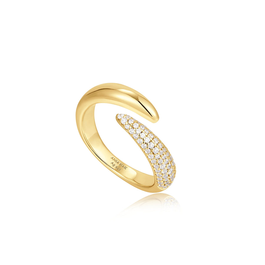 Ania Haie Gold Sparkle Wrap Adjustable Ring R053 - 02GAnia HaieR053 - 02G