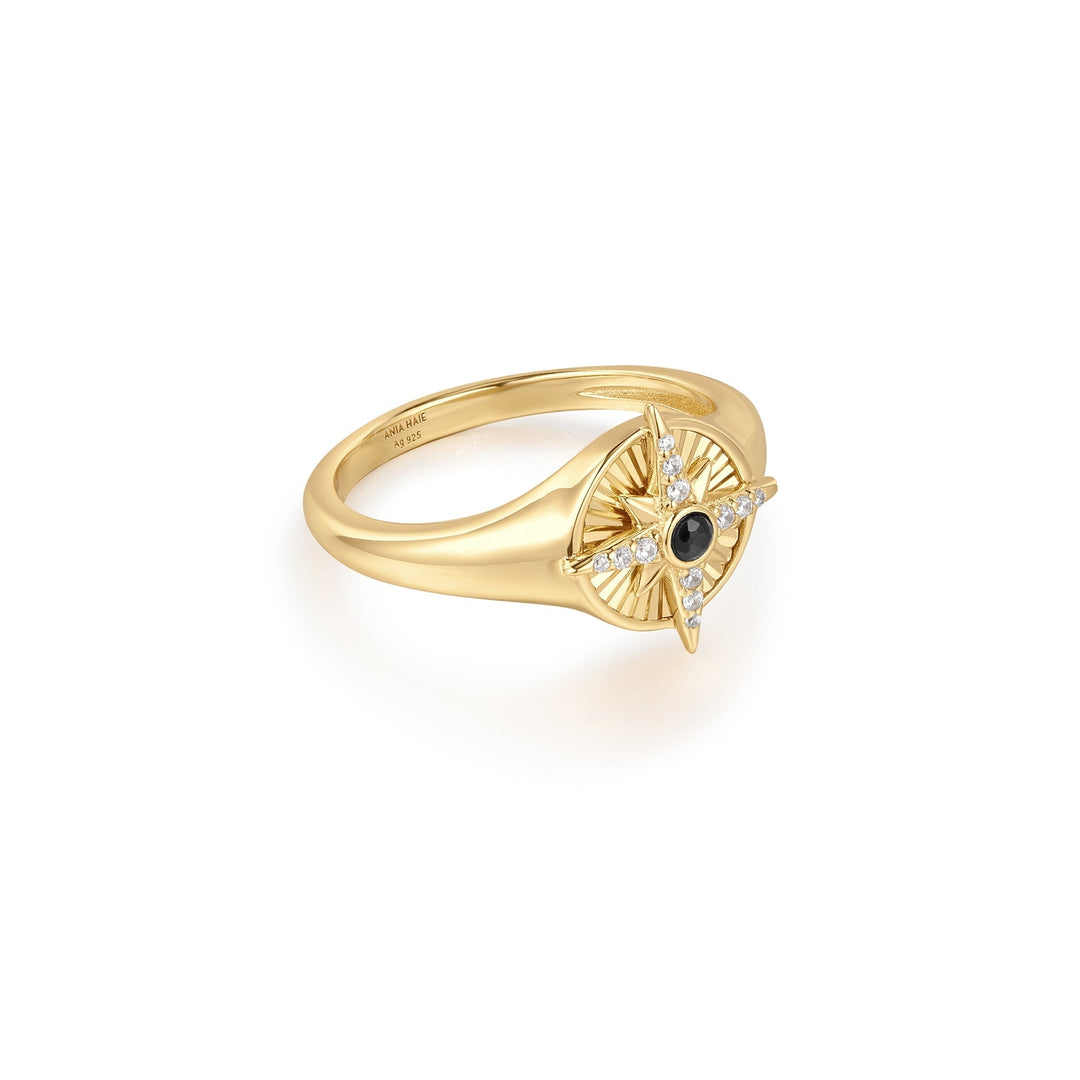 Ania Haie Gold Star Signet Ring R059 - 06GAnia HaieR059 - 06G - 54