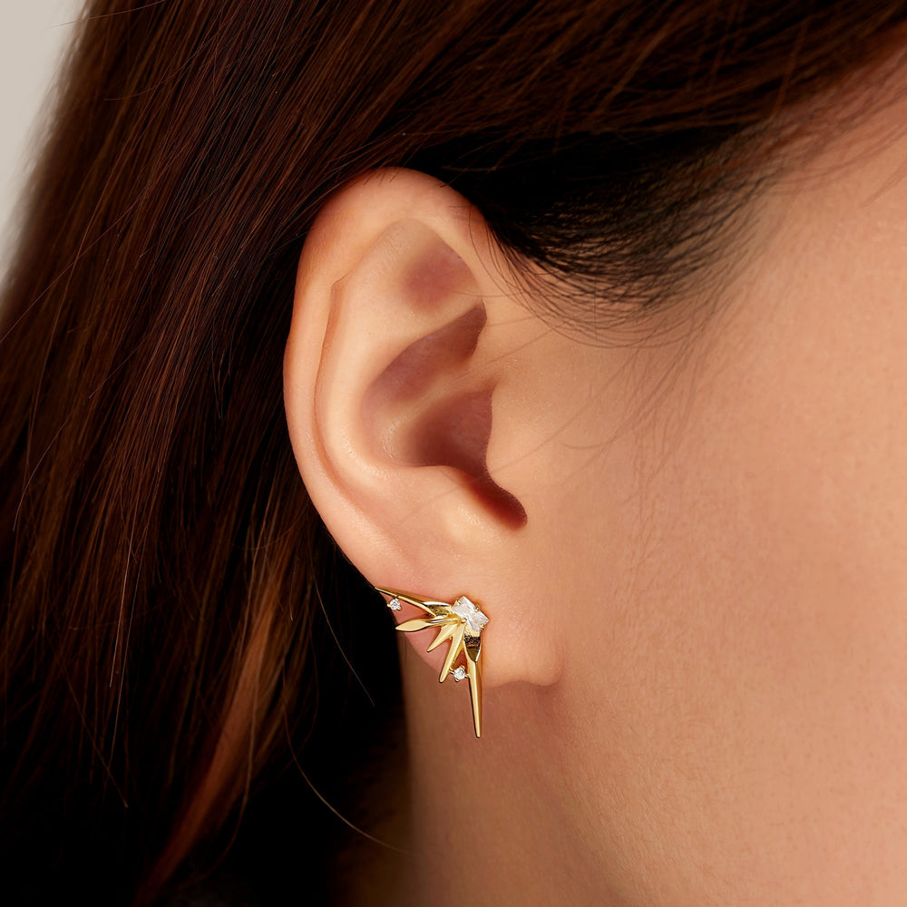 Ania Haie Gold Statement Spike Stud Earrings E053 - 05GAnia HaieE053 - 05G