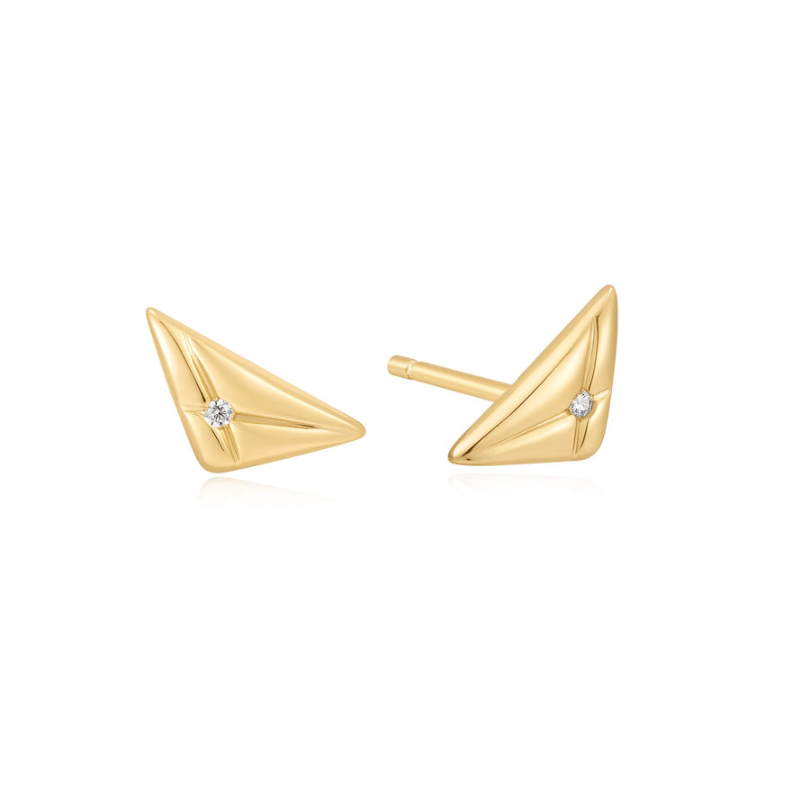 Ania Haie Gold Triangle Kiss Studs E059 - 05GAnia HaieE059 - 05G