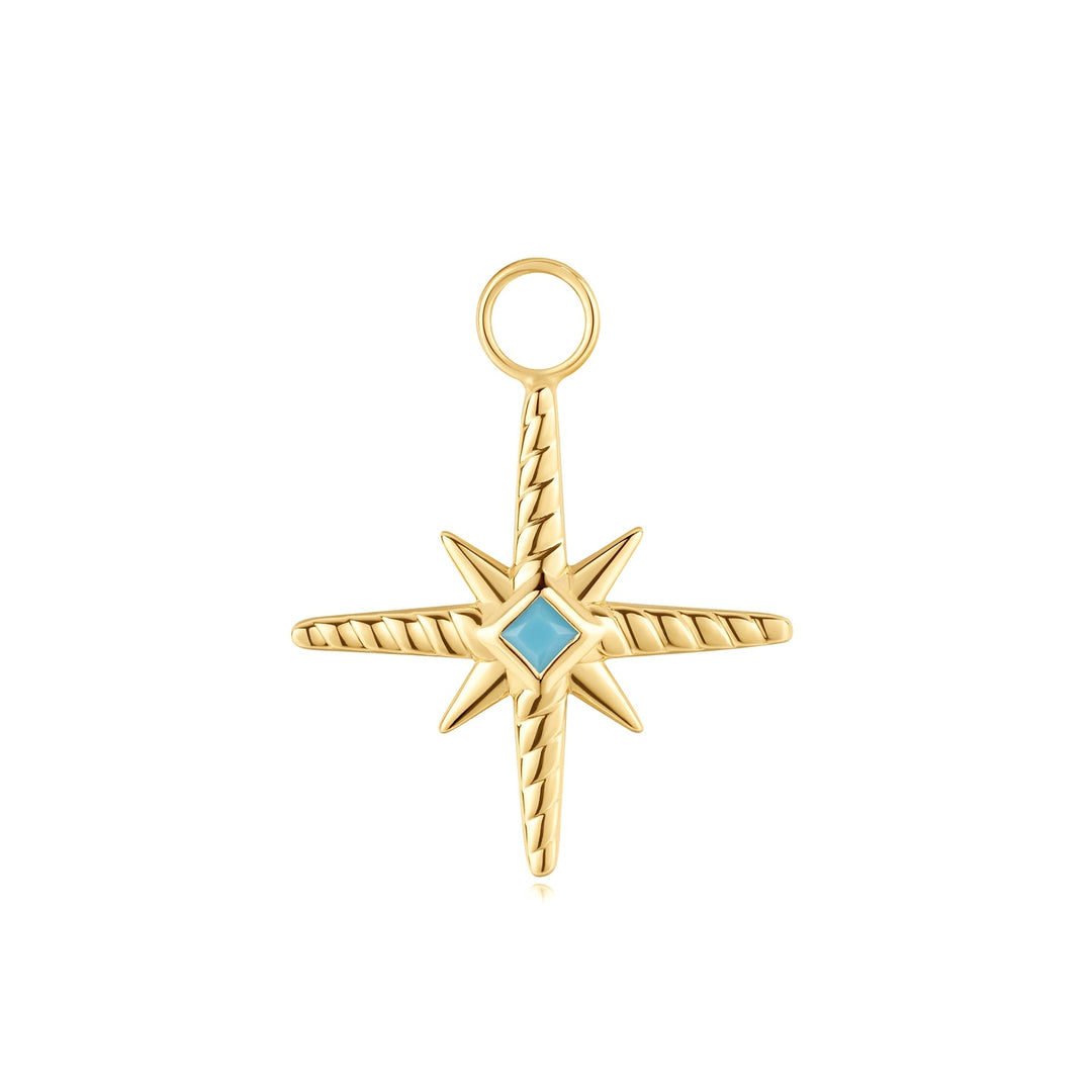 Ania Haie Gold Turquoise Cubic Ziconia Star Earring Charm EC060 - 04GAnia HaieEC060 - 04G