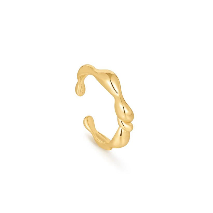 Ania Haie Gold Twisted Wave Adjustable Ring R050 - 01GAnia HaieR050 - 01G