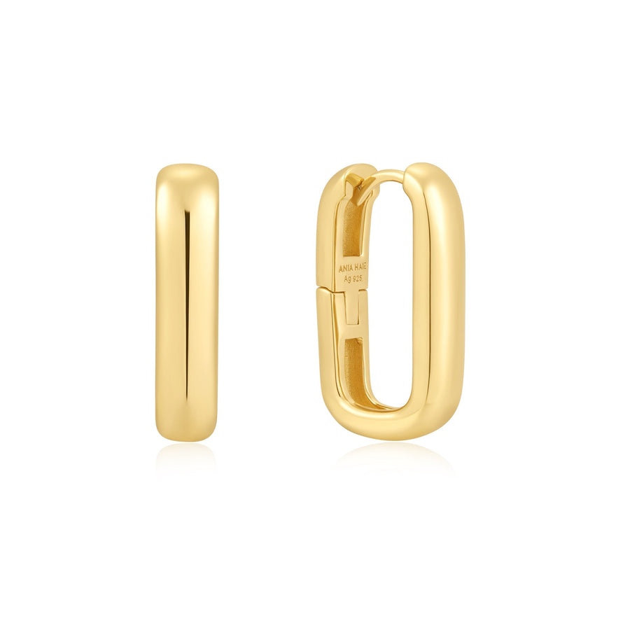 Ania Haie Gold Wide Paper Clip Earrings E058 - 08GAnia HaieE058 - 08G