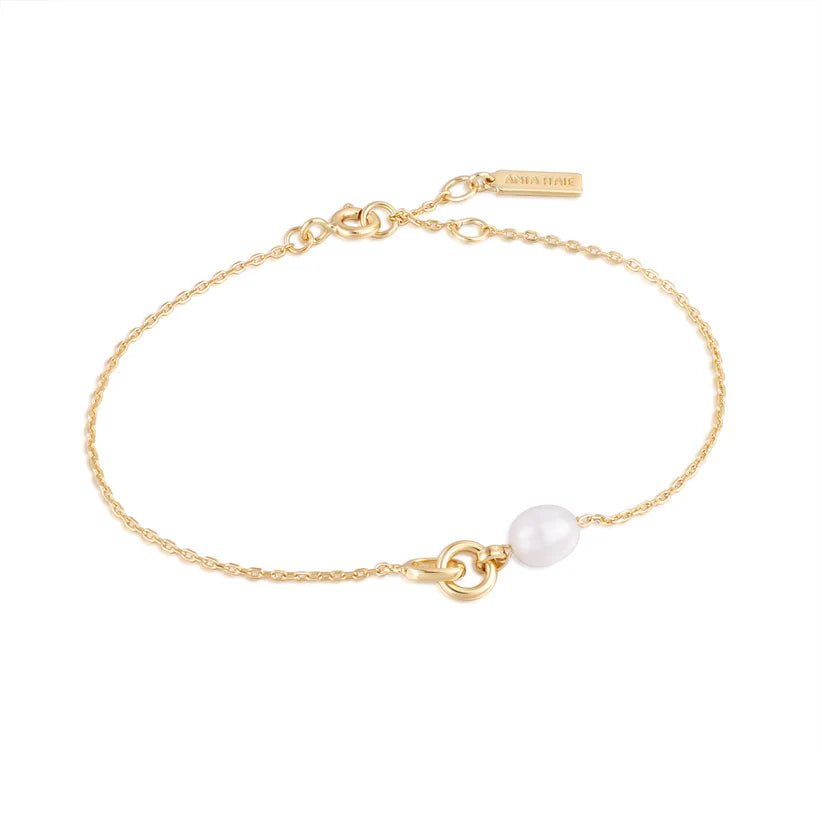 Ania Haie Pearl Link Chain Bracelet B043 - 01GAnia HaieB043 - 01G