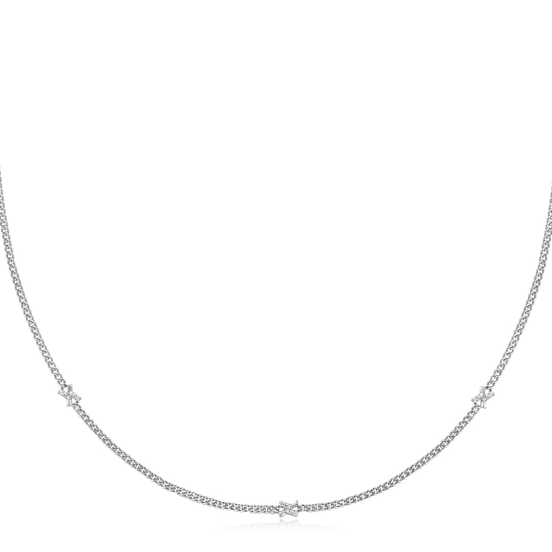 Ania Haie Silver Cross Station Necklace N061 - 05HAnia HaieN061 - 05H