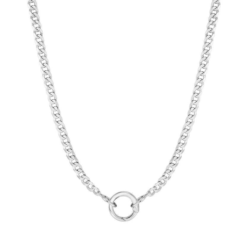 Ania Haie Silver Curb Chain Charm Connector Necklace N052 - 02HAnia HaieN052 - 02H