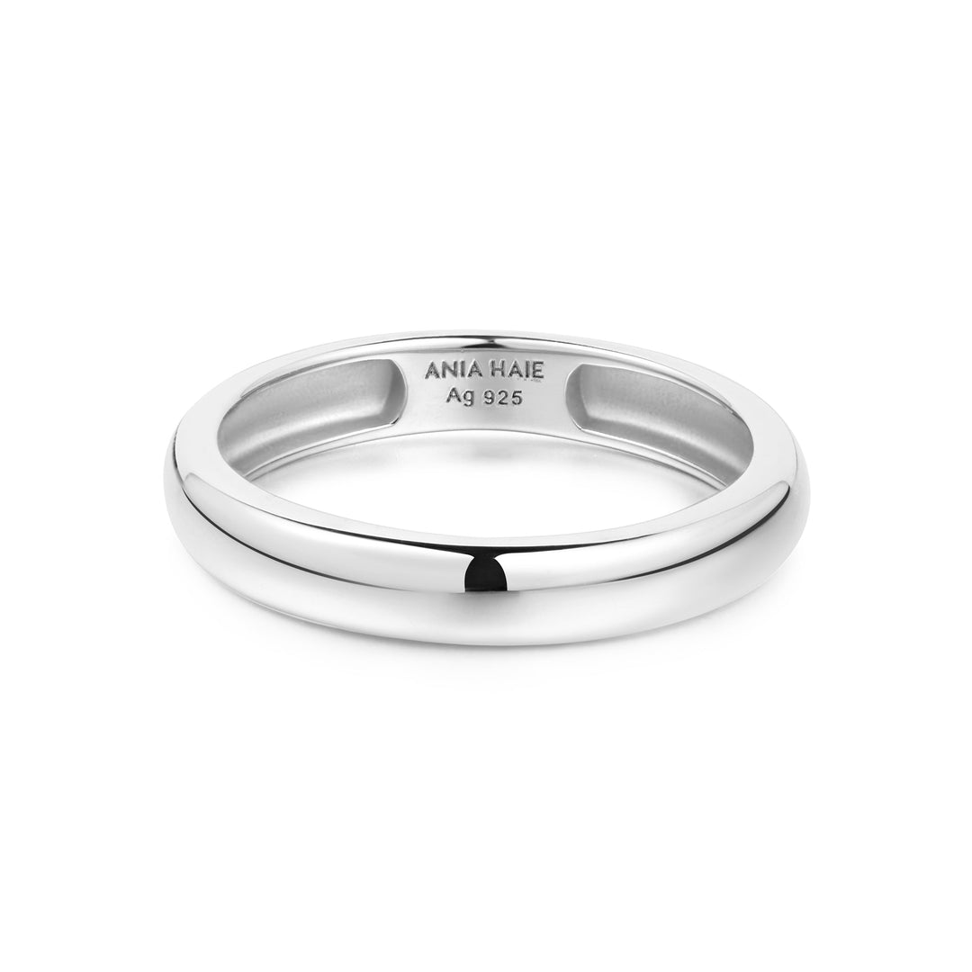 Ania Haie Silver Curve Dome Band R056 - 01HAnia HaieR056 - 01H - 52