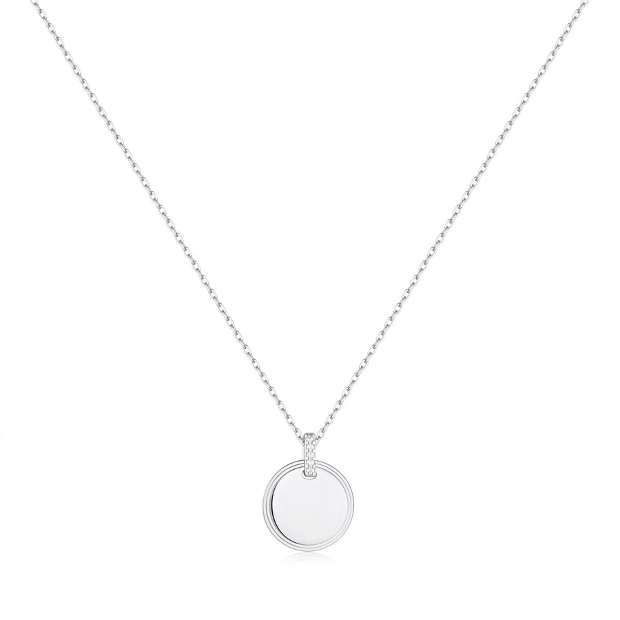 Ania Haie Silver Disc Pendant Necklace N058 - 01HAnia HaieN058 - 01H