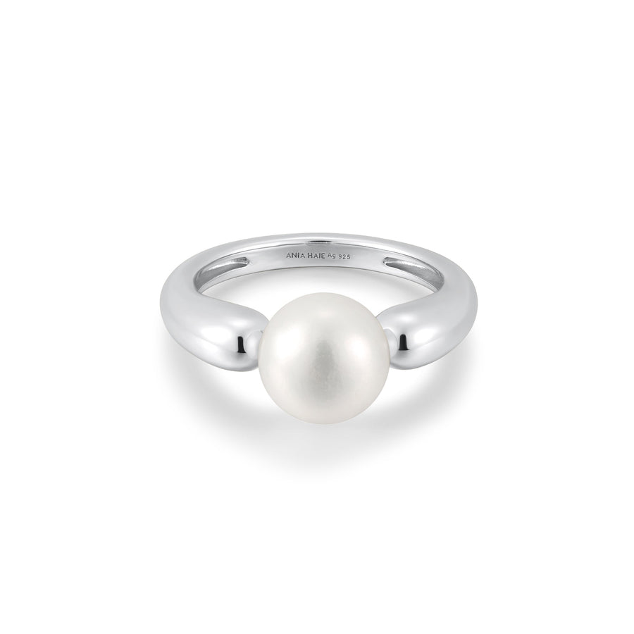 Ania Haie Silver Freshwater Sphere Pearl Ring R058 - 07HAnia HaieR058 - 07H - 54