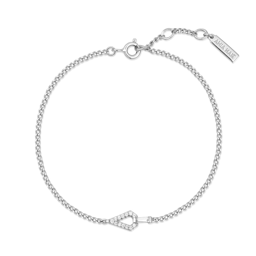 Ania Haie Silver Geometric Cubic Zirconia Bracelet B059 - 02HAnia HaieB059 - 02H