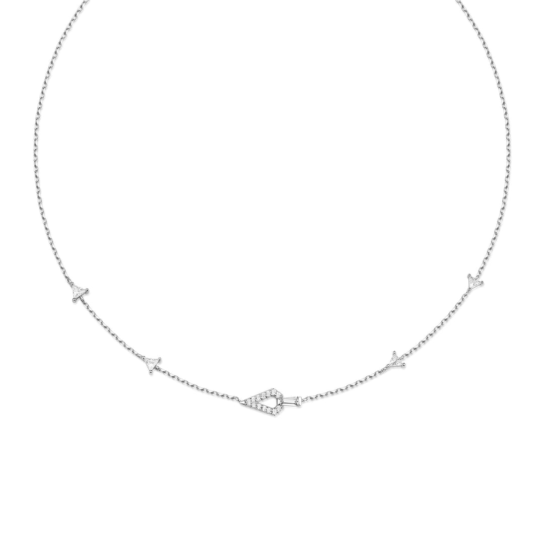 Ania Haie Silver Geometric Satellite Necklace N059 - 03HAnia HaieN059 - 03H