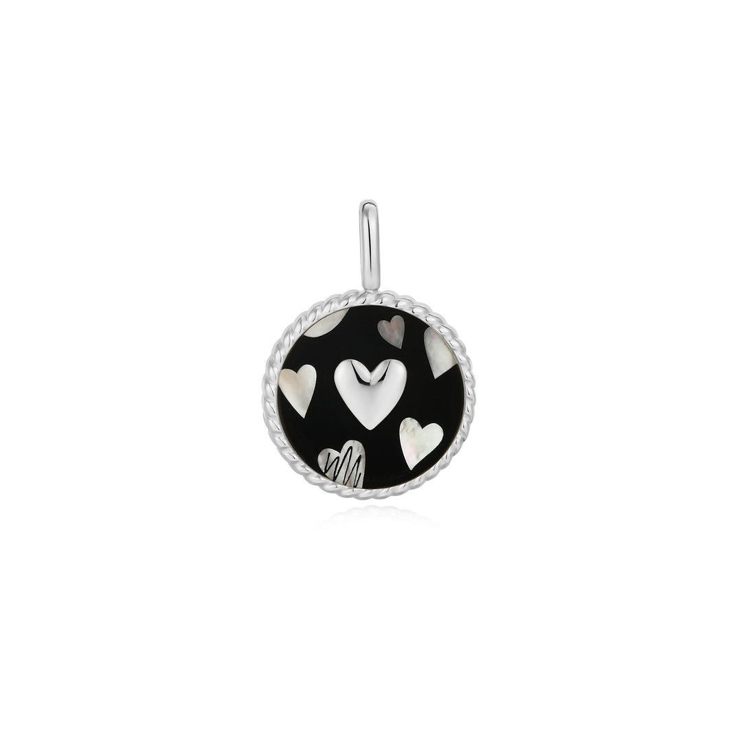 Ania Haie Silver Heart Enamel Malachite Charm NC055 - 09HAnia HaieNC055 - 09H