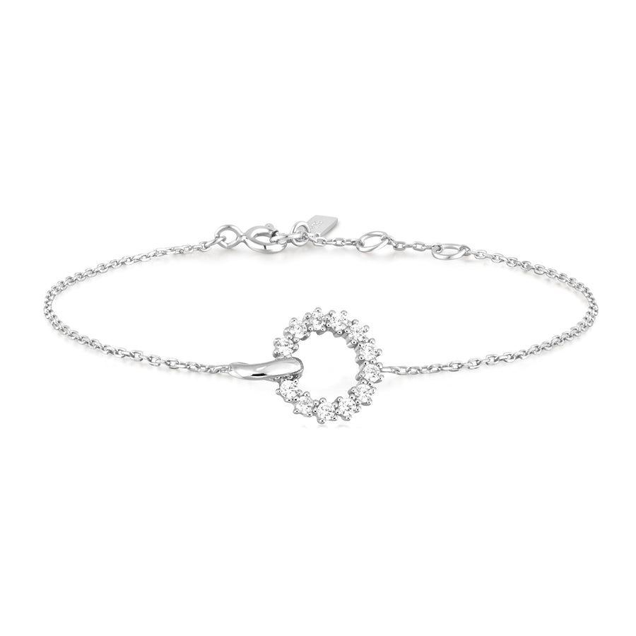 Ania Haie Silver Interlinked Circles Pavé Bracelet B056 - 01HAnia HaieB056 - 01H