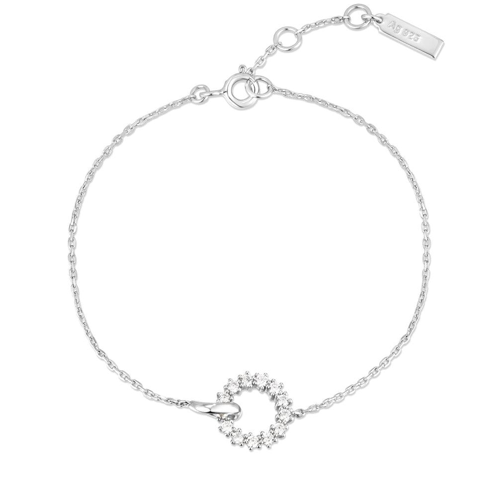 Ania Haie Silver Interlinked Circles Pavé Bracelet B056 - 01HAnia HaieB056 - 01H