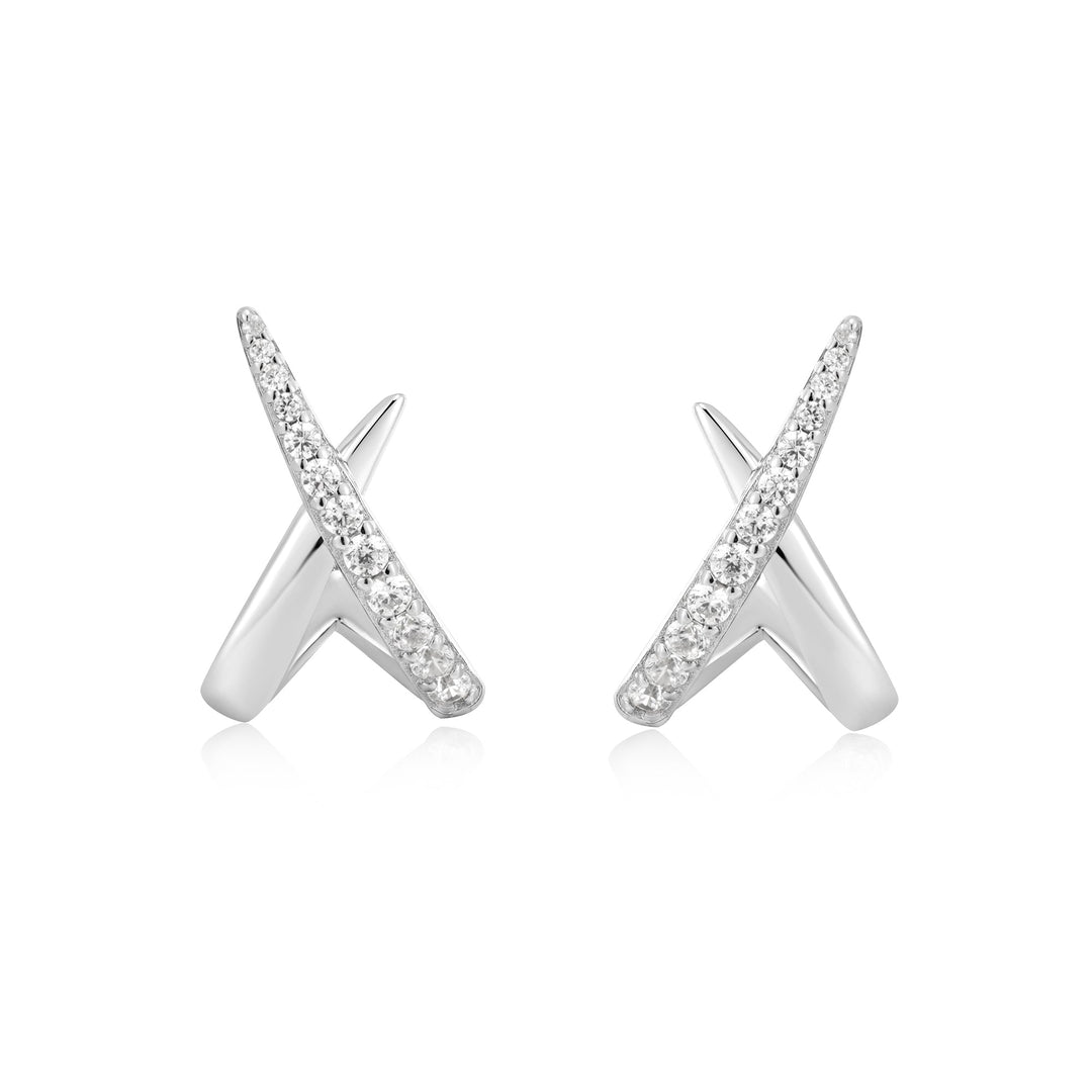 Ania Haie Silver Kiss Polished Pavé Studs E057 - 03HAnia HaieE057 - 03H