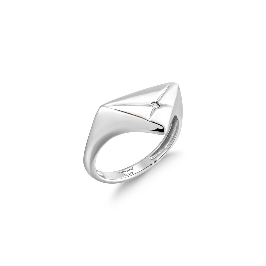 Ania Haie Silver Kiss Triangle Ring R059 - 05HAnia HaieR059 - 05H - 54