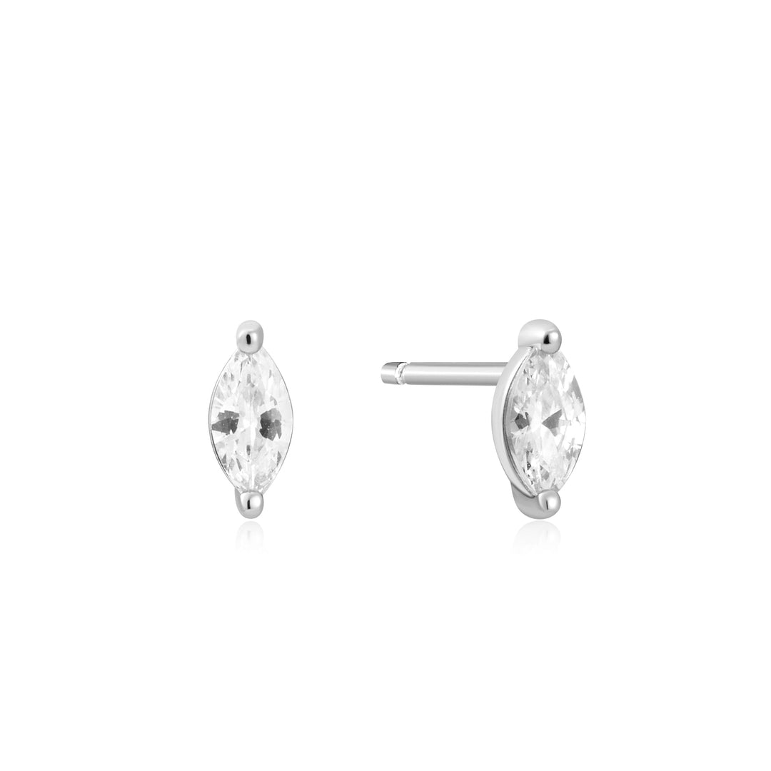 Ania Haie Silver Marquise Solitaire Studs E059 - 02HAnia HaieE059 - 02H