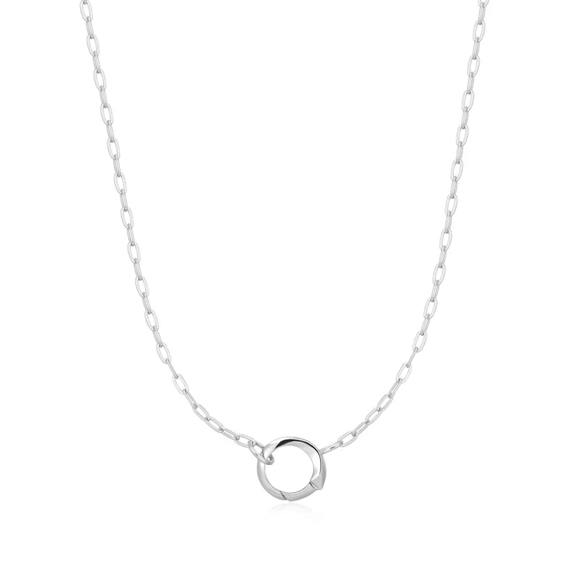 Ania Haie Silver Mini Link Charm Chain Connector Necklace N048 - 04HAnia HaieN048 - 04H