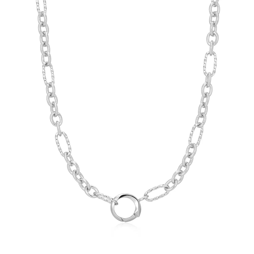 Ania Haie Silver Mixed Link Charm Chain Connector Necklace N048 - 03HAnia HaieN048 - 03H