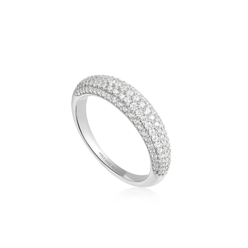 Ania Haie Silver Pavé Dome Ring R051 - 02HAnia HaieR051 - 02H - 52