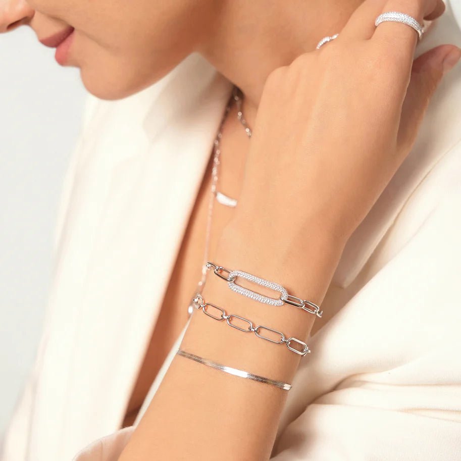 Ania Haie Silver Pavé Link Bracelet B051 - 01HAnia HaieB051 - 01H