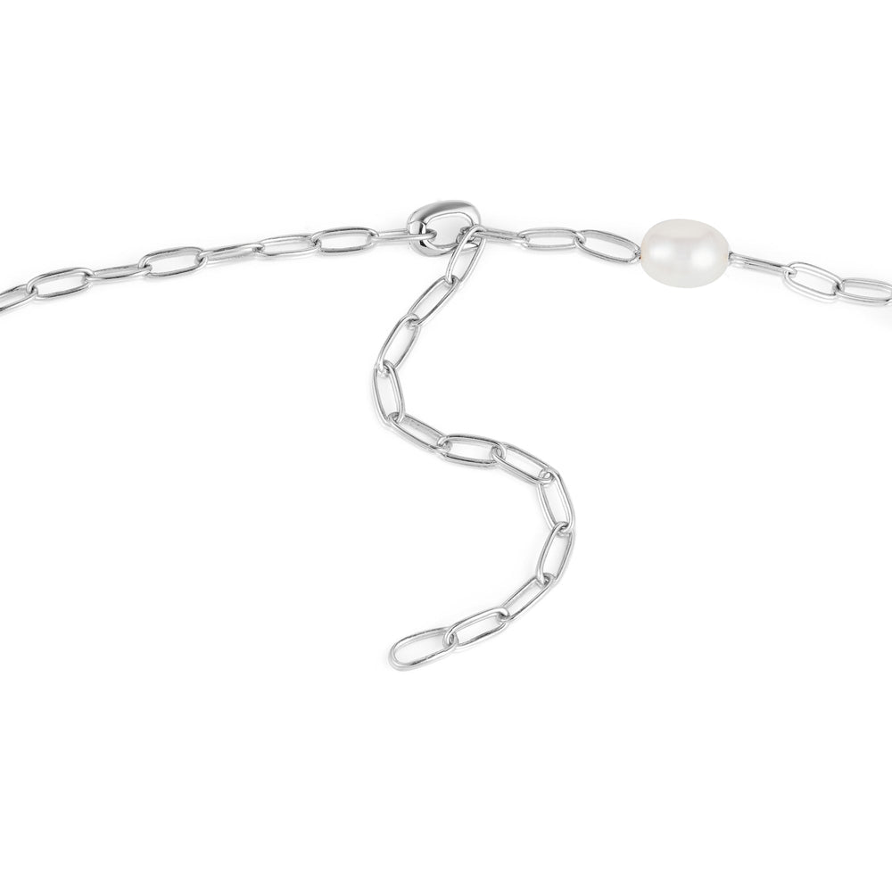 Ania Haie Silver Pearl Chain Charm Connector Necklace N055 - 03HAnia HaieN055 - 03H