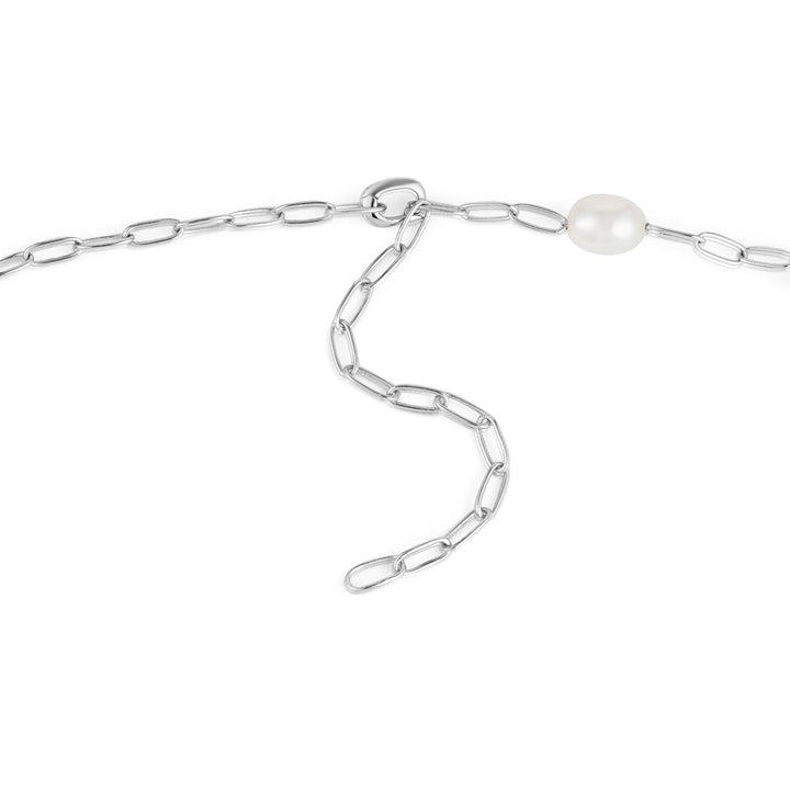 Ania Haie Silver Pearl Chain Charm Connector Necklace N055 - 03HAnia HaieN055 - 03H