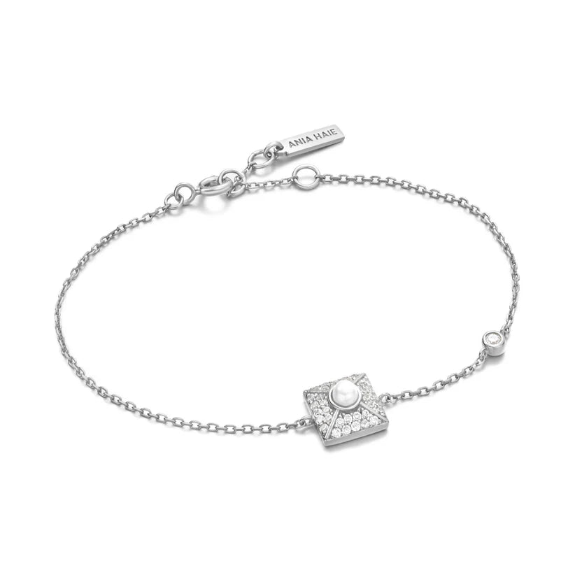 Ania Haie Silver Pearl Pave Bracelet B054 - 02HAnia HaieB054 - 02H