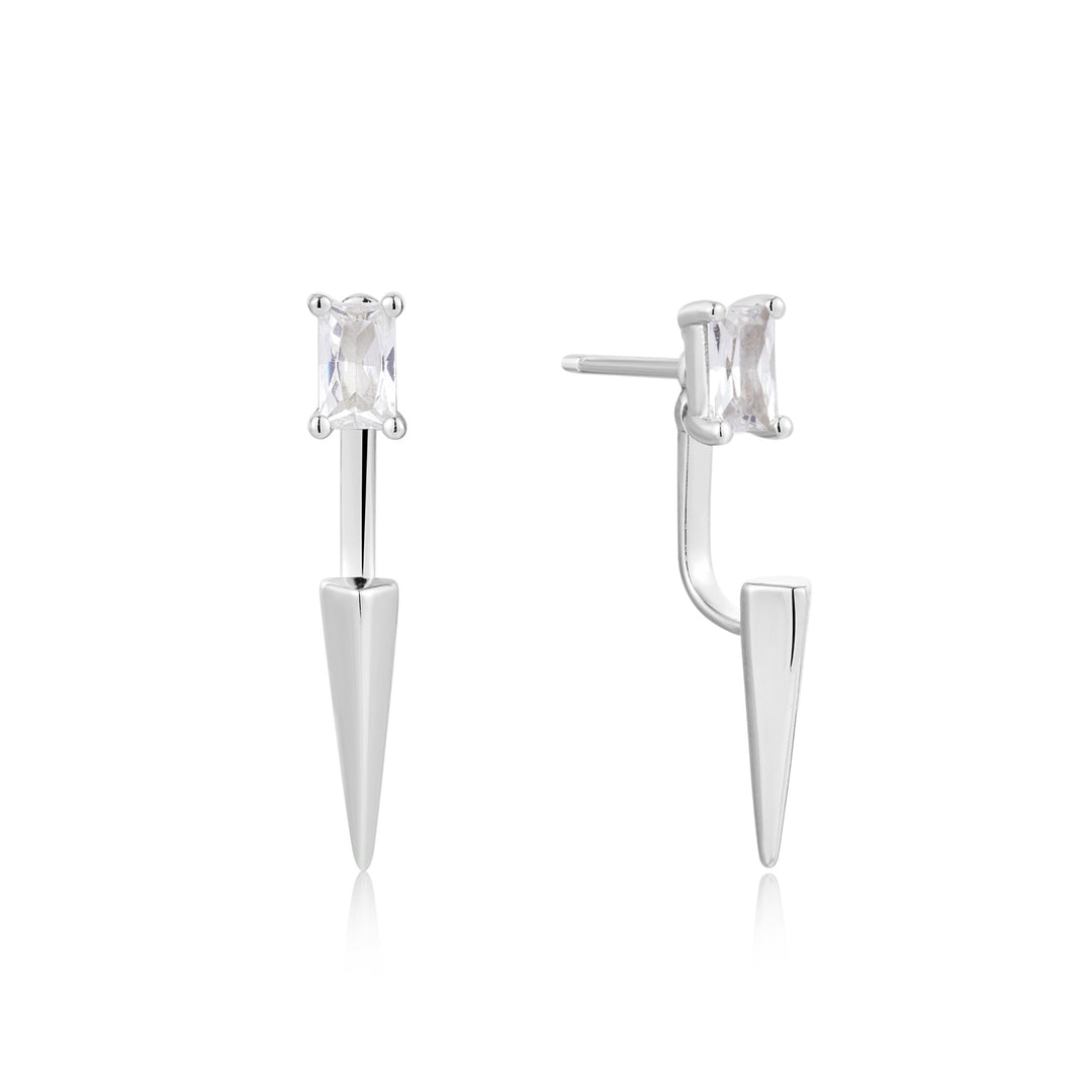 Ania Haie Silver Point Stud Ear Jackets E053 - 06HAnia HaieE053 - 06H