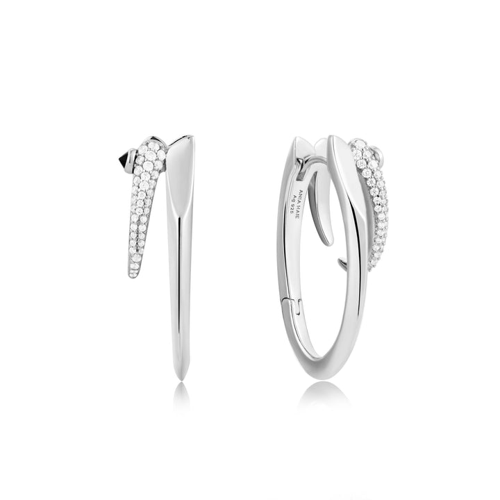 Ania Haie Silver Sparkle Double Hoop Earrings E053 - 10HAnia HaieE053 - 10H