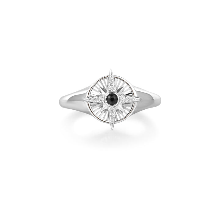 Ania Haie Silver Star Signet Ring R059 - 06HAnia HaieR059 - 06H - 54