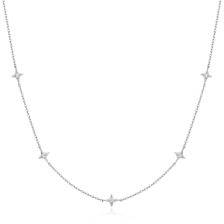 Ania Haie Silver Stars Station Necklace N061 - 04HAnia HaieN061 - 04H