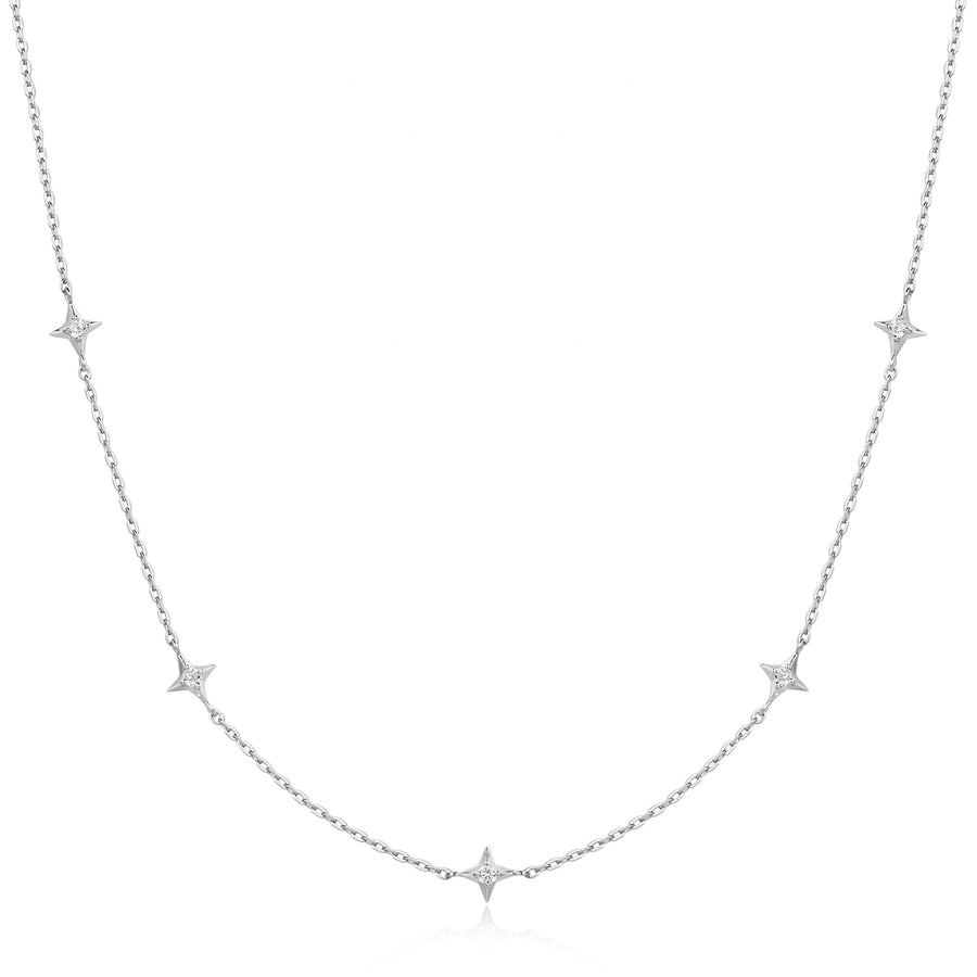 Ania Haie Silver Stars Station Necklace N061 - 04HAnia HaieN061 - 04H