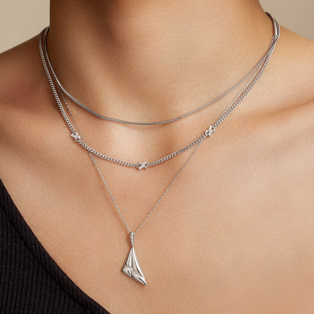 Ania Haie Silver Triangle Pendant Necklace N059 - 04HAnia HaieN059 - 04H