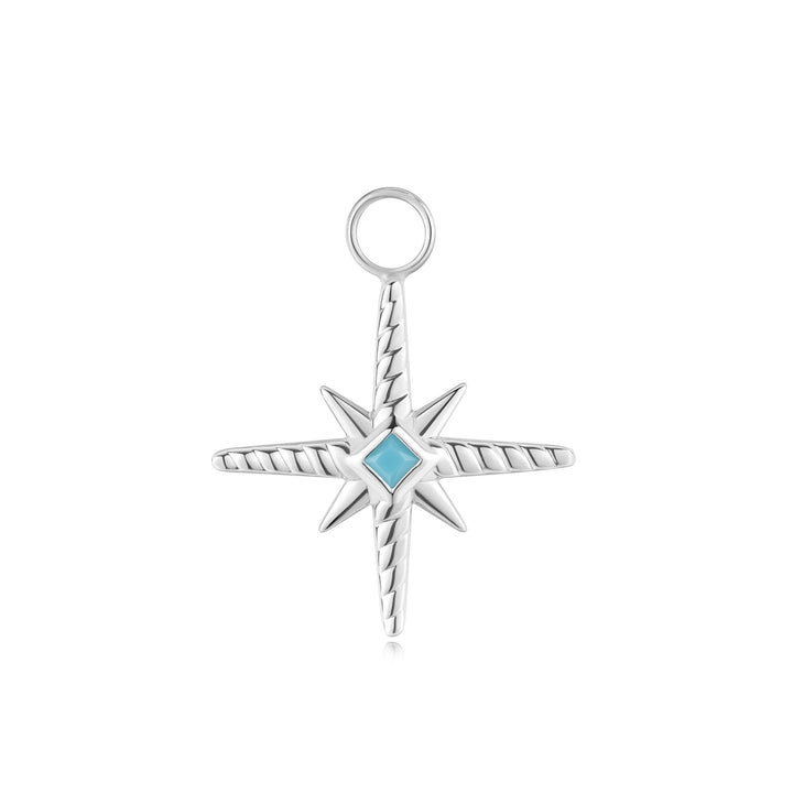 Ania Haie Silver Turquoise Cubic Ziconia Star Earring Charm EC060 - 04HAnia HaieEC060 - 04H