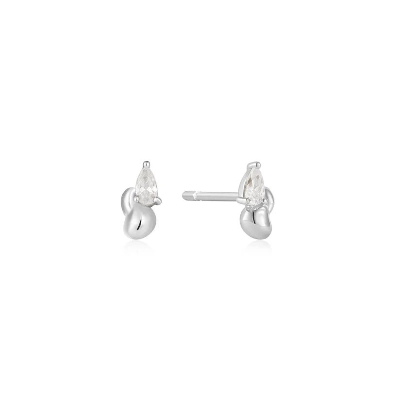 Ania Haie Silver Twisted Wave Stud Earrings E050 - 02HAnia HaieE050 - 02H