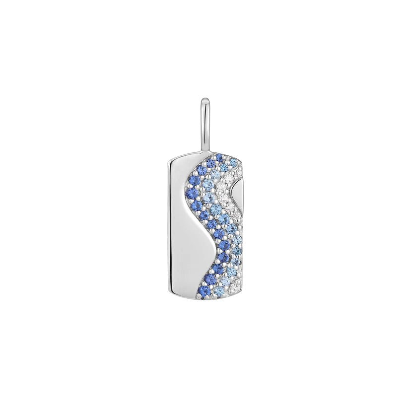 Ania Haie Silver Wave Blue Sparkle Charm NC048 - 18HAnia HaieNC048 - 18H