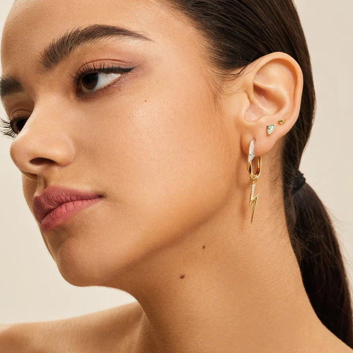 Ania Haie Two Tone Arrow Hoop Earrings E049 - 05TAnia HaieE049 - 05T