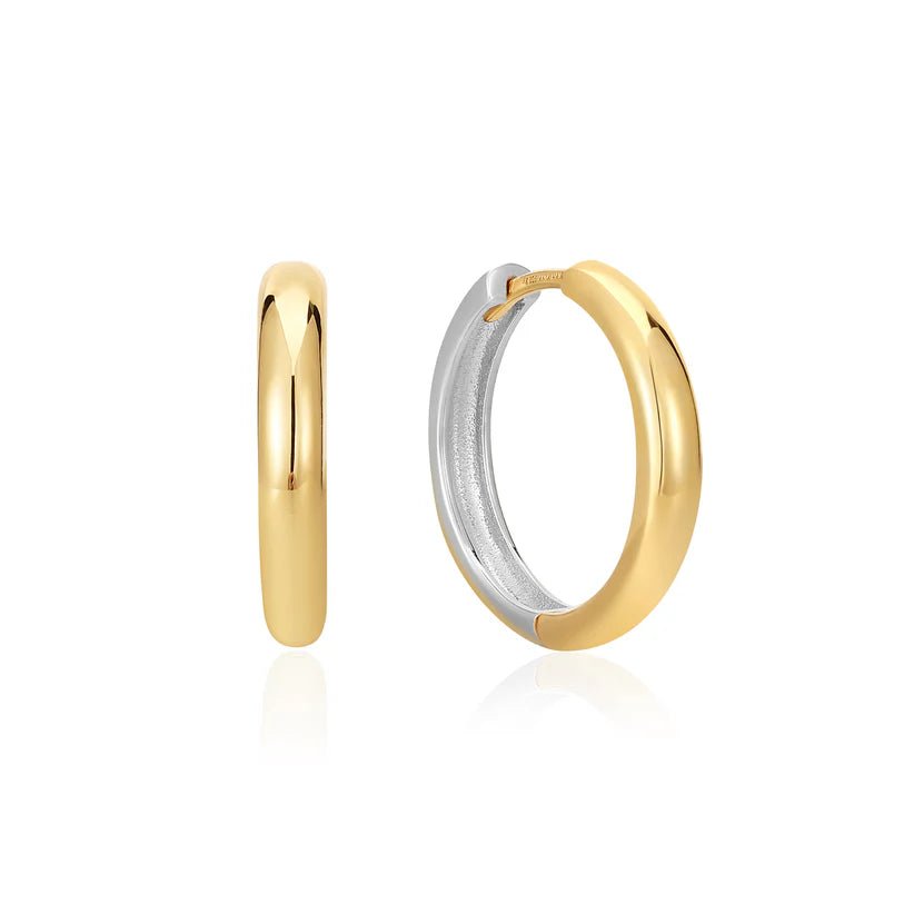 Ania Haie Two Tone Hoop Earrings E048 - 01TAnia HaieE048 - 01T