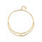Anima Double 18k Gold - Plated Rigid White Zirconia Necklace COL1914BLNOROUNOde50COL1914BLNORO