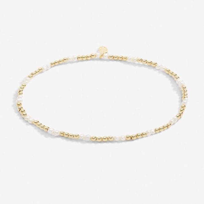 Anklet Pearl Gold Plated Anklet 23cm Stretch Anklet 6940Joma Jewellery6940