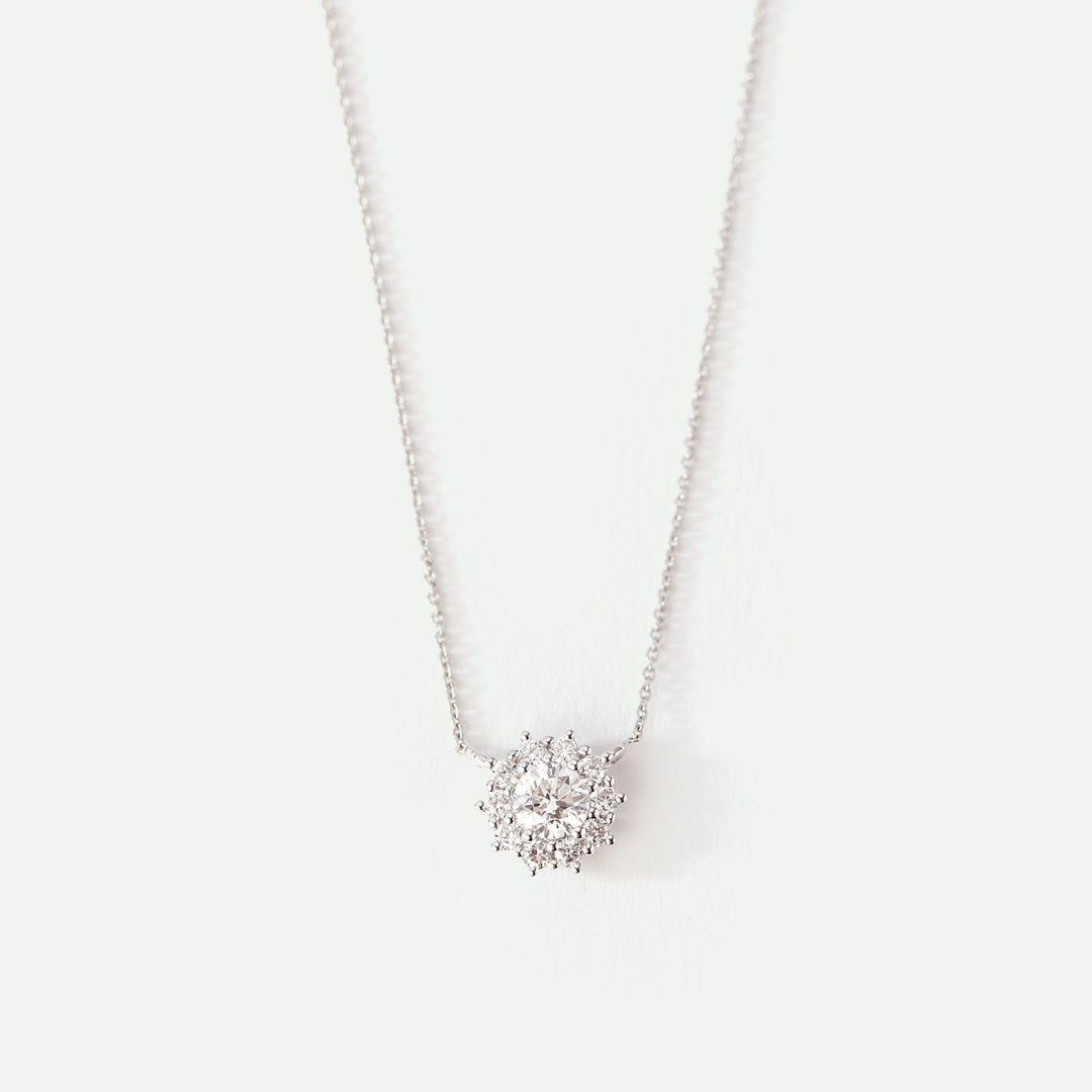 Anya | 9ct White Gold 0.36ct tw Lab Grown Diamond Cluster PendantCreated BrillianceBA0072567