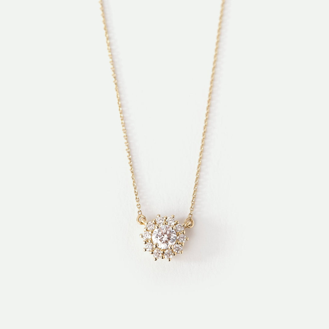 Anya | 9ct Yellow Gold 0.36ct tw Lab Grown Diamond Cluster PendantCreated BrillianceBA0072568